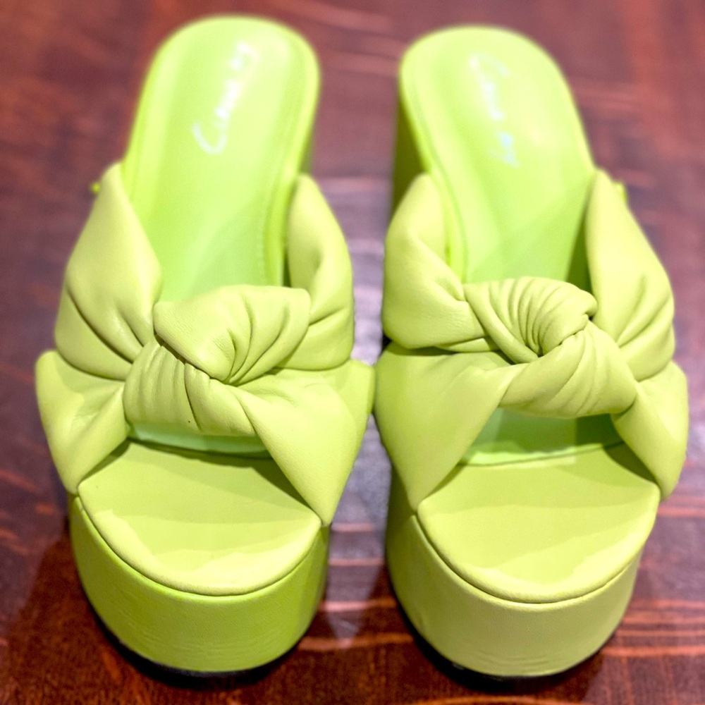 Circus platform wedges.
